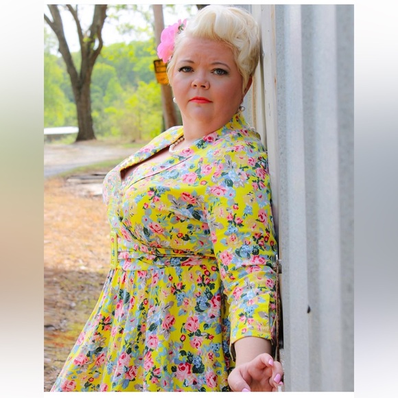 Lindy Bop Garden Party swing dress - Picture 4 of 16